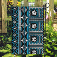 Fiji Masi Tapa Pattern Blue Garden Flag LT01 Garden Flag Blue - Polynesian Pride