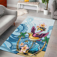 Hawaii Flamingo Area Rug Plumeria Tropical Beach LT01 - Polynesian Pride