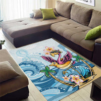 Hawaii Flamingo Area Rug Plumeria Tropical Beach LT01 - Polynesian Pride