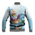 Hawaii Flamingo Baseball Jacket Plumeria Tropical Beach