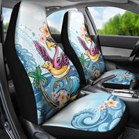 Hawaii Flamingo Car Seat Cover Plumeria Tropical Beach LT01 - Polynesian Pride
