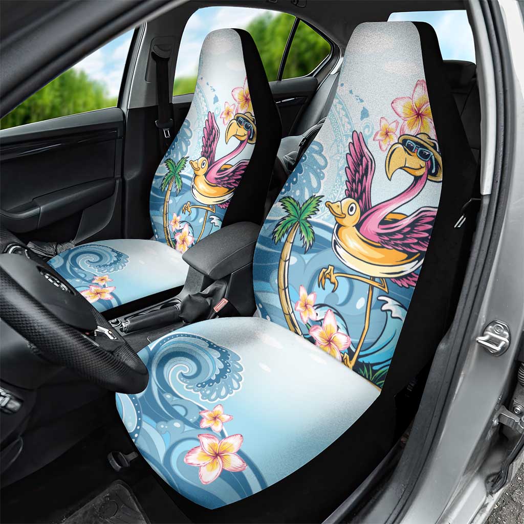 Hawaii Flamingo Car Seat Cover Plumeria Tropical Beach LT01 - Polynesian Pride
