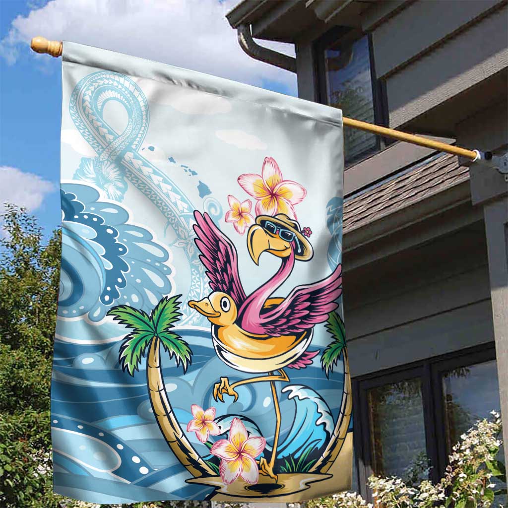 Hawaii Flamingo Garden Flag Plumeria Tropical Beach LT01 - Polynesian Pride