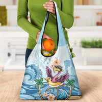 Hawaii Flamingo Grocery Bag Plumeria Tropical Beach LT01 - Polynesian Pride