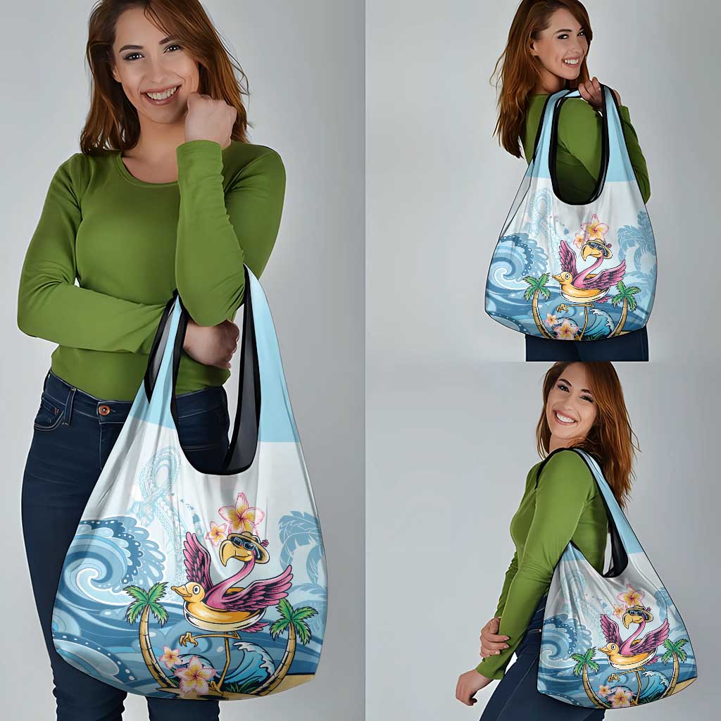 Hawaii Flamingo Grocery Bag Plumeria Tropical Beach LT01 - Polynesian Pride