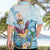 Hawaii Flamingo Hawaiian Shirt Plumeria Tropical Beach