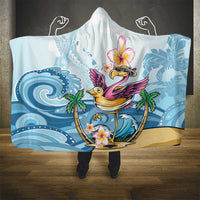Hawaii Flamingo Hooded Blanket Plumeria Tropical Beach LT01 - Polynesian Pride