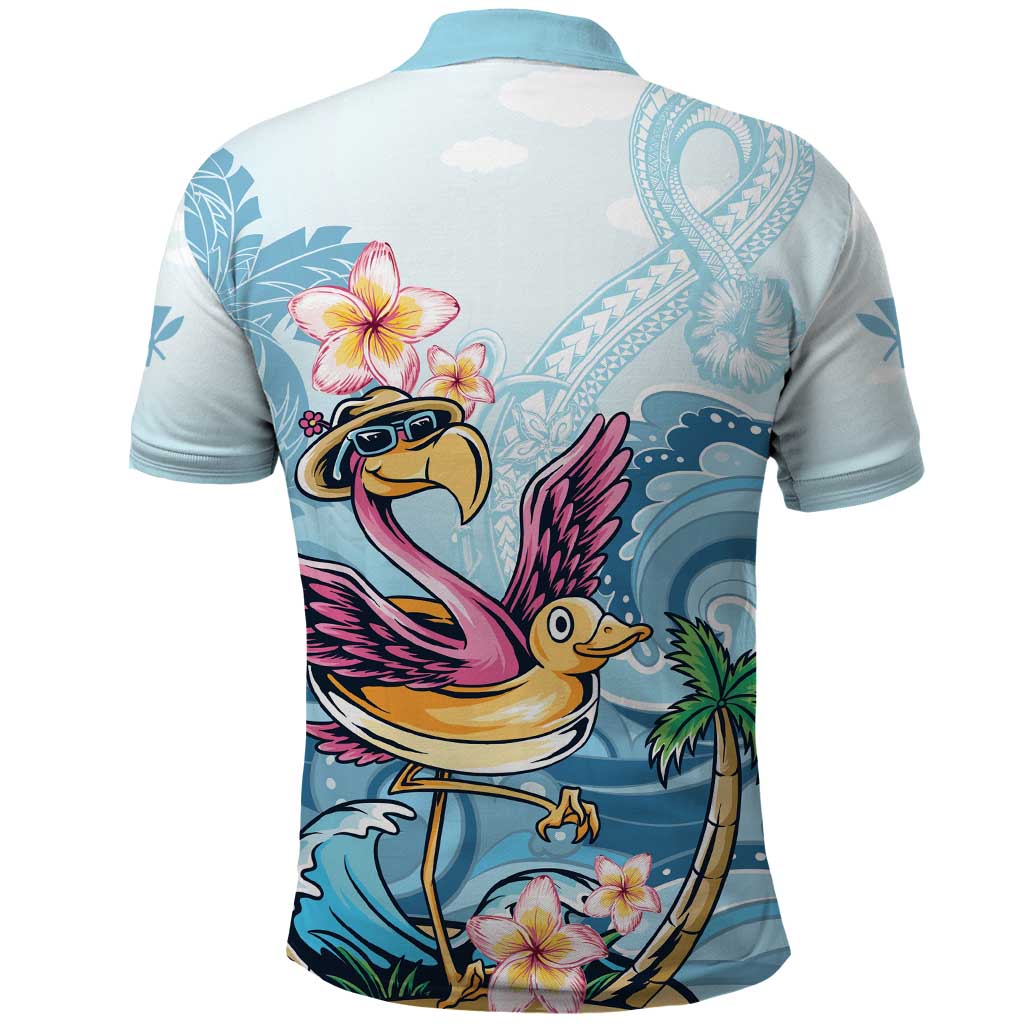 Hawaii Flamingo Polo Shirt Plumeria Tropical Beach LT01 - Polynesian Pride