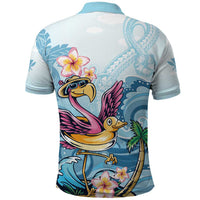 Hawaii Flamingo Polo Shirt Plumeria Tropical Beach LT01 - Polynesian Pride
