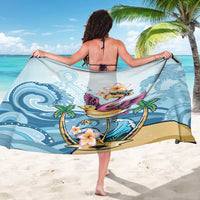 Hawaii Flamingo Sarong Plumeria Tropical Beach LT01 - Polynesian Pride