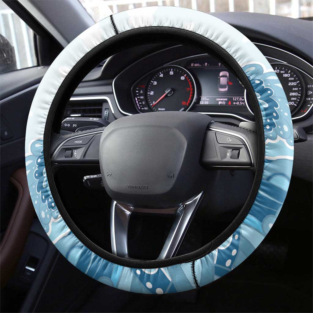Hawaii Flamingo Steering Wheel Cover Plumeria Tropical Beach LT01 - Polynesian Pride