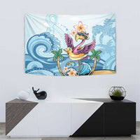 Hawaii Flamingo Tapestry Plumeria Tropical Beach LT01 - Polynesian Pride