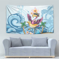 Hawaii Flamingo Tapestry Plumeria Tropical Beach LT01 - Polynesian Pride