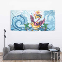 Hawaii Flamingo Tapestry Plumeria Tropical Beach LT01 - Polynesian Pride