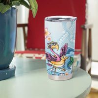 Hawaii Flamingo Tumbler Cup Plumeria Tropical Beach LT01 - Polynesian Pride