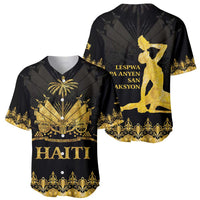Haiti Neg Marron Gold Baseball Jersey Lespwa pa anyen san aksyon LT01 - Polynesian Pride
