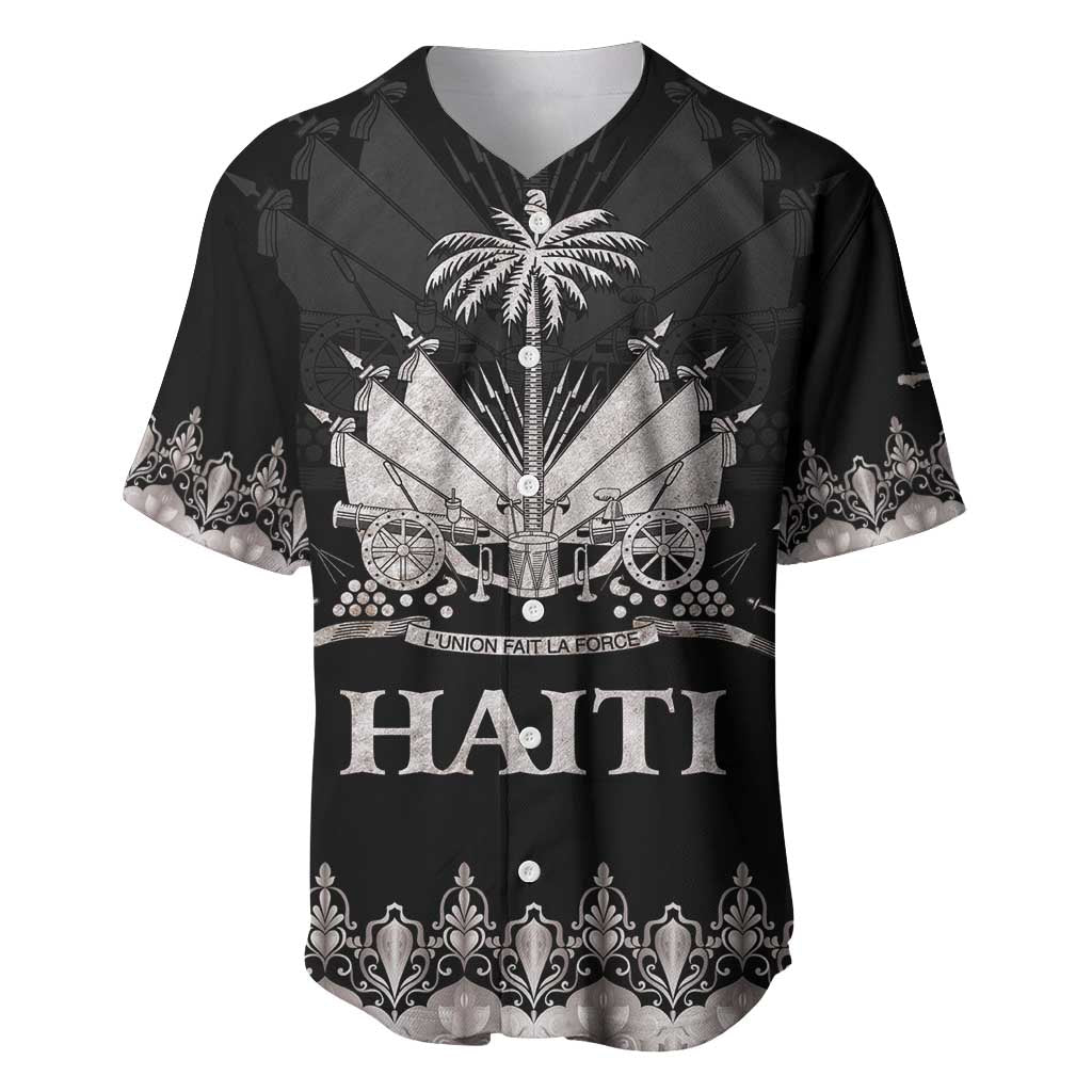 Haiti Neg Marron Silver Baseball Jersey Hope is Nothing Without Action