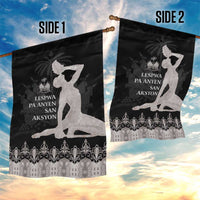 Haiti Neg Marron Silver Garden Flag Hope is Nothing Without Action LT01 - Polynesian Pride