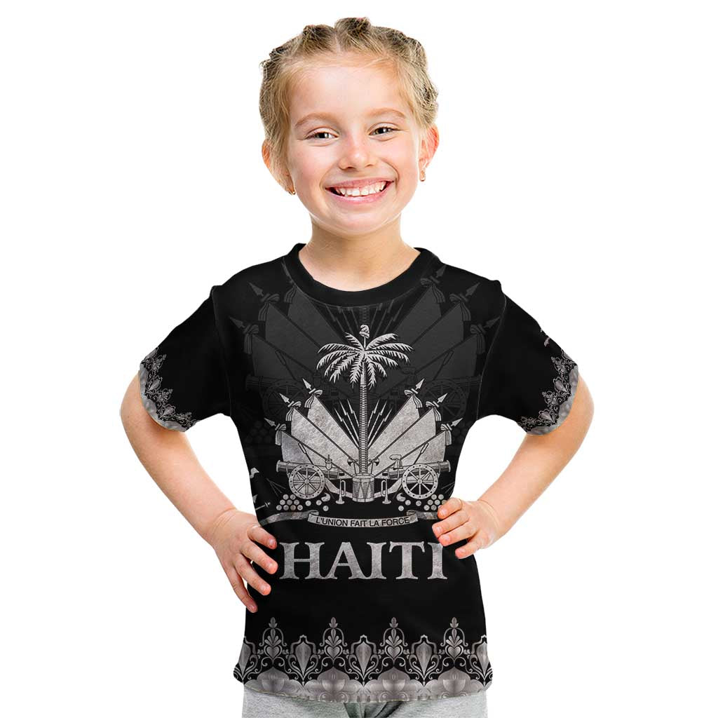 Haiti Neg Marron Silver Kid T Shirt Hope is Nothing Without Action LT01 Silver - Polynesian Pride