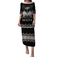 Haiti Neg Marron Silver Puletasi Hope is Nothing Without Action LT01 Long Dress Silver - Polynesian Pride