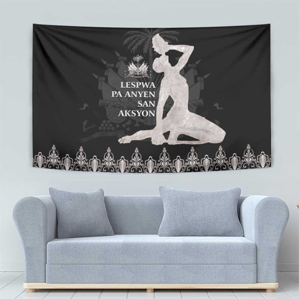 Haiti Neg Marron Silver Tapestry Hope is Nothing Without Action LT01 - Polynesian Pride