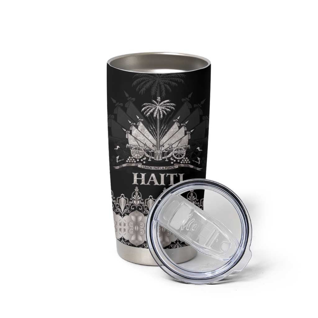 Haiti Neg Marron Silver Tumbler Cup Hope is Nothing Without Action LT01 - Polynesian Pride