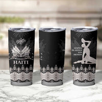 Haiti Neg Marron Silver Tumbler Cup Hope is Nothing Without Action LT01 - Polynesian Pride