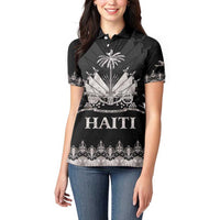Haiti Neg Marron Silver Women Polo Shirt Hope is Nothing Without Action LT01 - Polynesian Pride