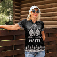 Haiti Neg Marron Silver Women Polo Shirt Hope is Nothing Without Action LT01 - Polynesian Pride