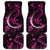 Survivor Melody Pink Car Mats Breast Cancer Polynesian Pattern