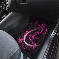 Survivor Melody Pink Car Mats Breast Cancer Polynesian Pattern LT01 - Polynesian Pride