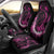 Survivor Melody Pink Car Seat Cover Breast Cancer Polynesian Pattern