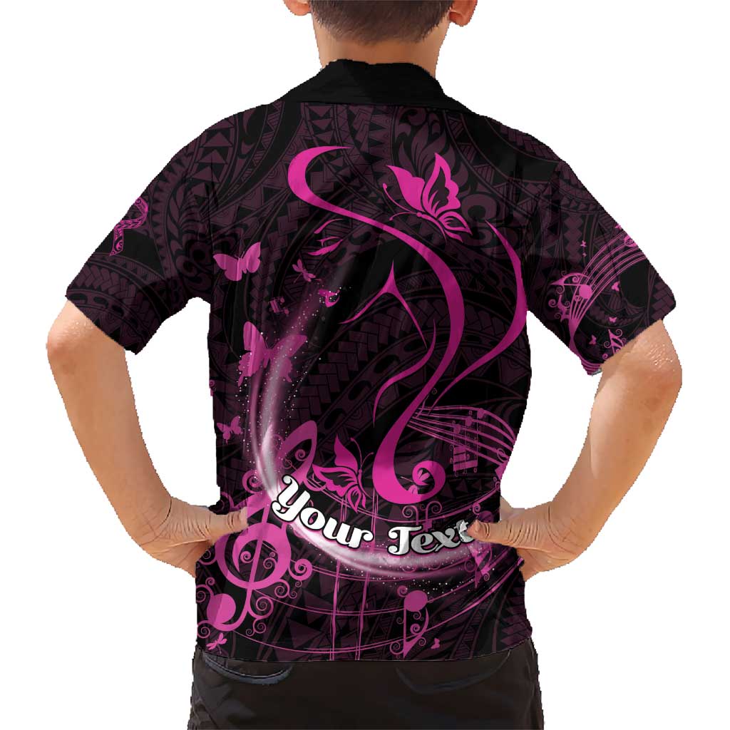 Personalised Survivor Melody Pink Hawaiian Shirt Breast Cancer Polynesian Pattern LT01 - Polynesian Pride