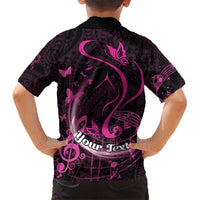 Personalised Survivor Melody Pink Hawaiian Shirt Breast Cancer Polynesian Pattern LT01 - Polynesian Pride