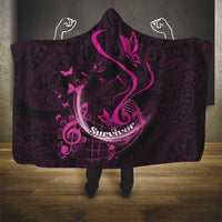 Survivor Melody Pink Hooded Blanket Breast Cancer Polynesian Pattern LT01 - Polynesian Pride