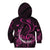 Personalised Survivor Melody Pink Kid Hoodie Breast Cancer Polynesian Pattern