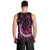 Personalised Survivor Melody Pink Men Tank Top Breast Cancer Polynesian Pattern