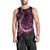 Personalised Survivor Melody Pink Men Tank Top Breast Cancer Polynesian Pattern