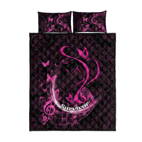 Survivor Melody Pink Quilt Bed Set Breast Cancer Polynesian Pattern LT01 - Polynesian Pride
