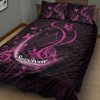 Survivor Melody Pink Quilt Bed Set Breast Cancer Polynesian Pattern LT01 - Polynesian Pride