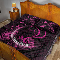 Survivor Melody Pink Quilt Bed Set Breast Cancer Polynesian Pattern LT01 - Polynesian Pride