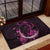 Survivor Melody Pink Rubber Doormat Breast Cancer Polynesian Pattern