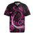 Personalised Survivor Melody Pink Rugby Jersey Breast Cancer Polynesian Pattern