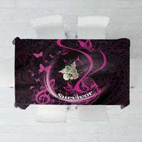 Survivor Melody Pink Tablecloth Breast Cancer Polynesian Pattern LT01 Pink - Polynesian Pride