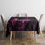 Survivor Melody Pink Tablecloth Breast Cancer Polynesian Pattern