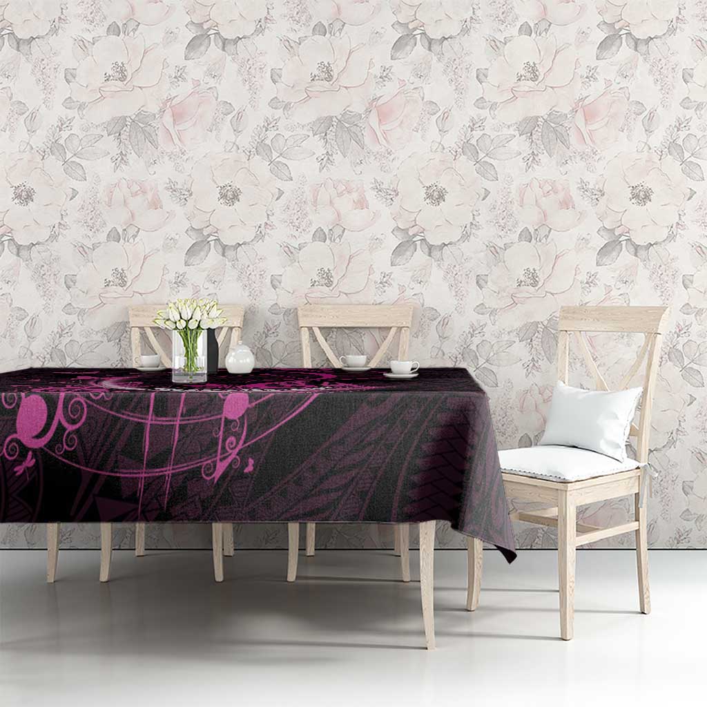 Survivor Melody Pink Tablecloth Breast Cancer Polynesian Pattern LT01 - Polynesian Pride