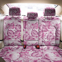 Pink Ribbon Hibiscus Tropical Pattern Back Car Seat Cover Breast Cancer LT01 - Polynesian Pride