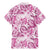 Pink Ribbon Hibiscus Tropical Pattern Family Matching Mermaid Dress and Hawaiian Shirt Breast Cancer