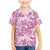 Pink Ribbon Hibiscus Tropical Pattern Family Matching Mermaid Dress and Hawaiian Shirt Breast Cancer