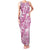 Pink Ribbon Hibiscus Tropical Pattern Family Matching Tank Maxi Dress and Hawaiian Shirt Breast Cancer